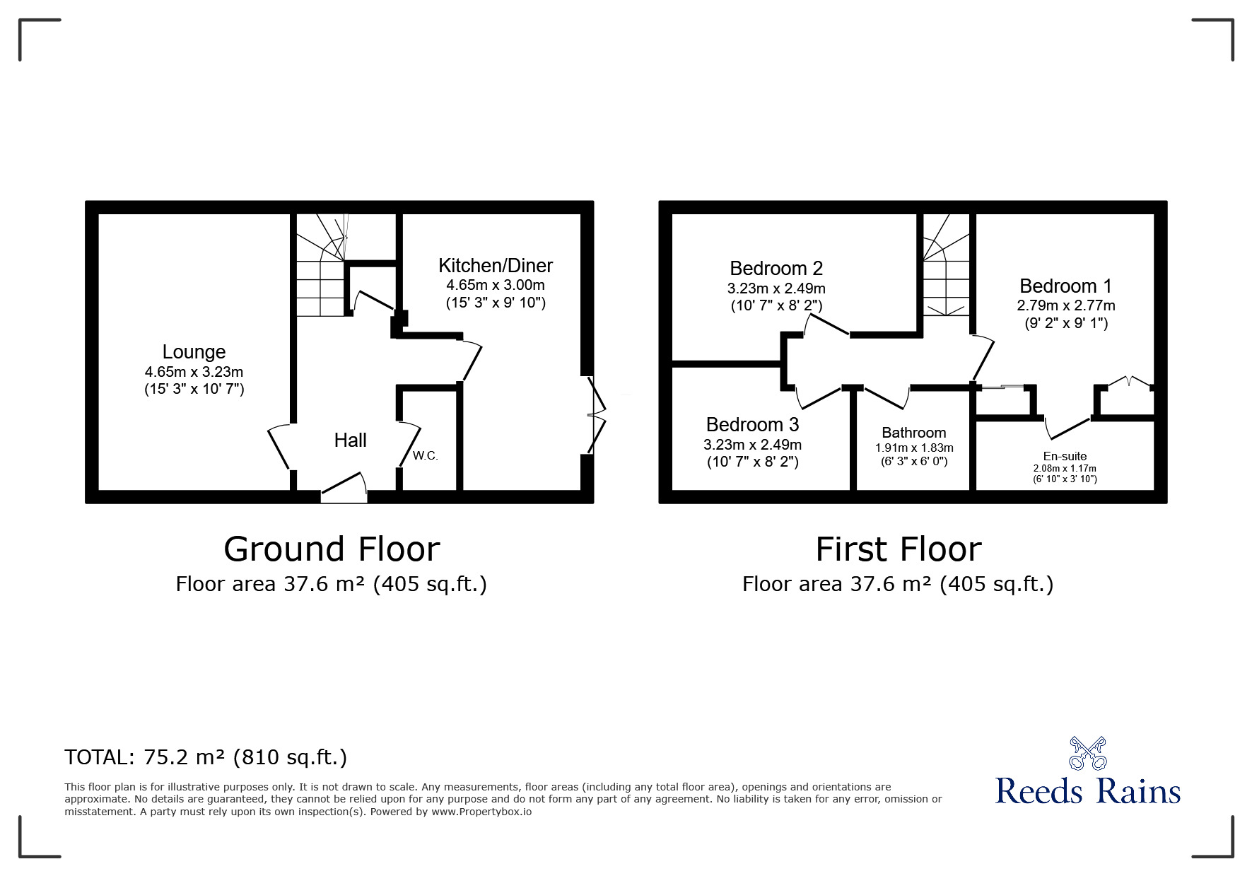 Floorplan of 3 bedroom Semi Detached House for sale, Shillingford Road, Gorton, Greater Manchester, M18