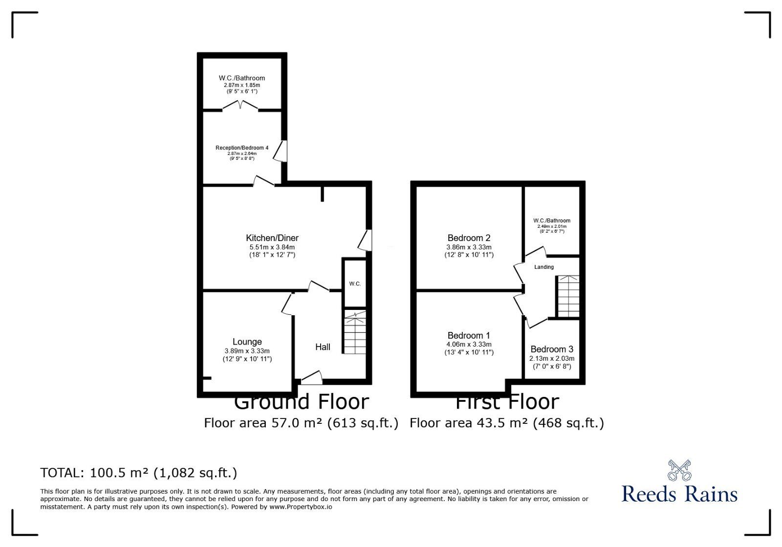 Floorplan of 3 bedroom Semi Detached House for sale, Matlock Road, Reddish, Greater Manchester, SK5