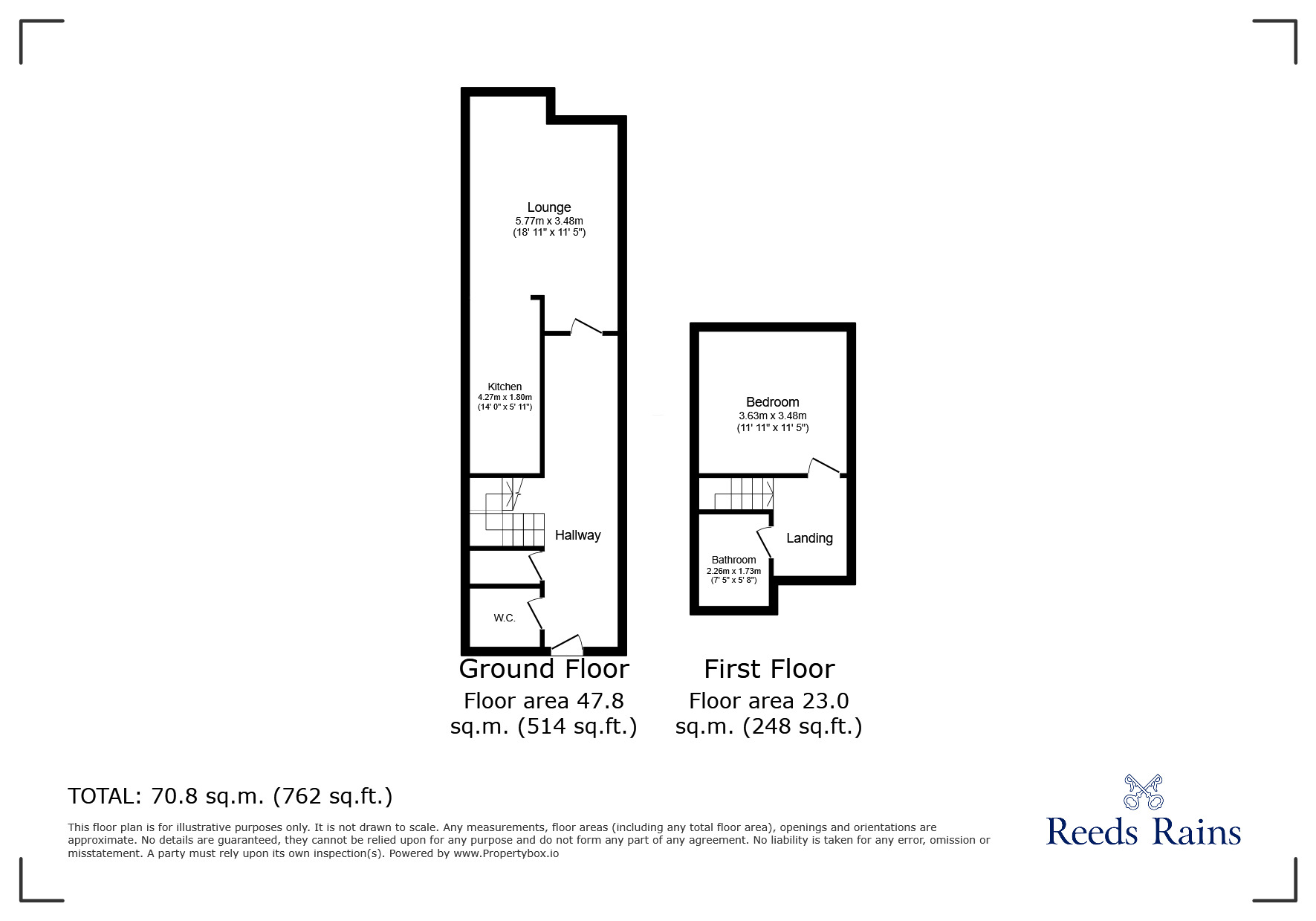 Floorplan of 1 bedroom  Flat for sale, Houldsworth Street, Reddish, Greater Manchester, SK5