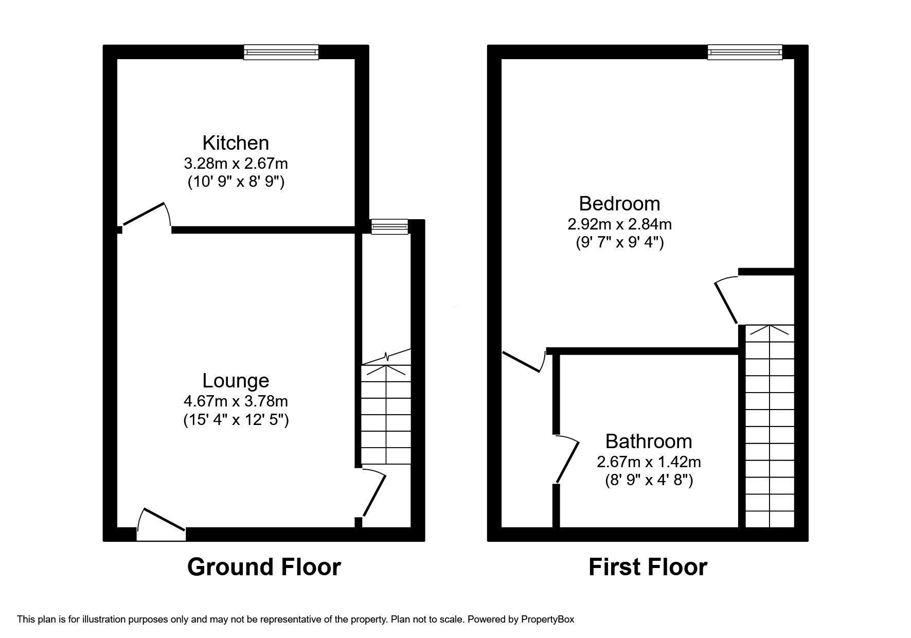 Floorplan of 1 bedroom  Flat to rent, River Street, Rhyl, Denbighshire, LL18