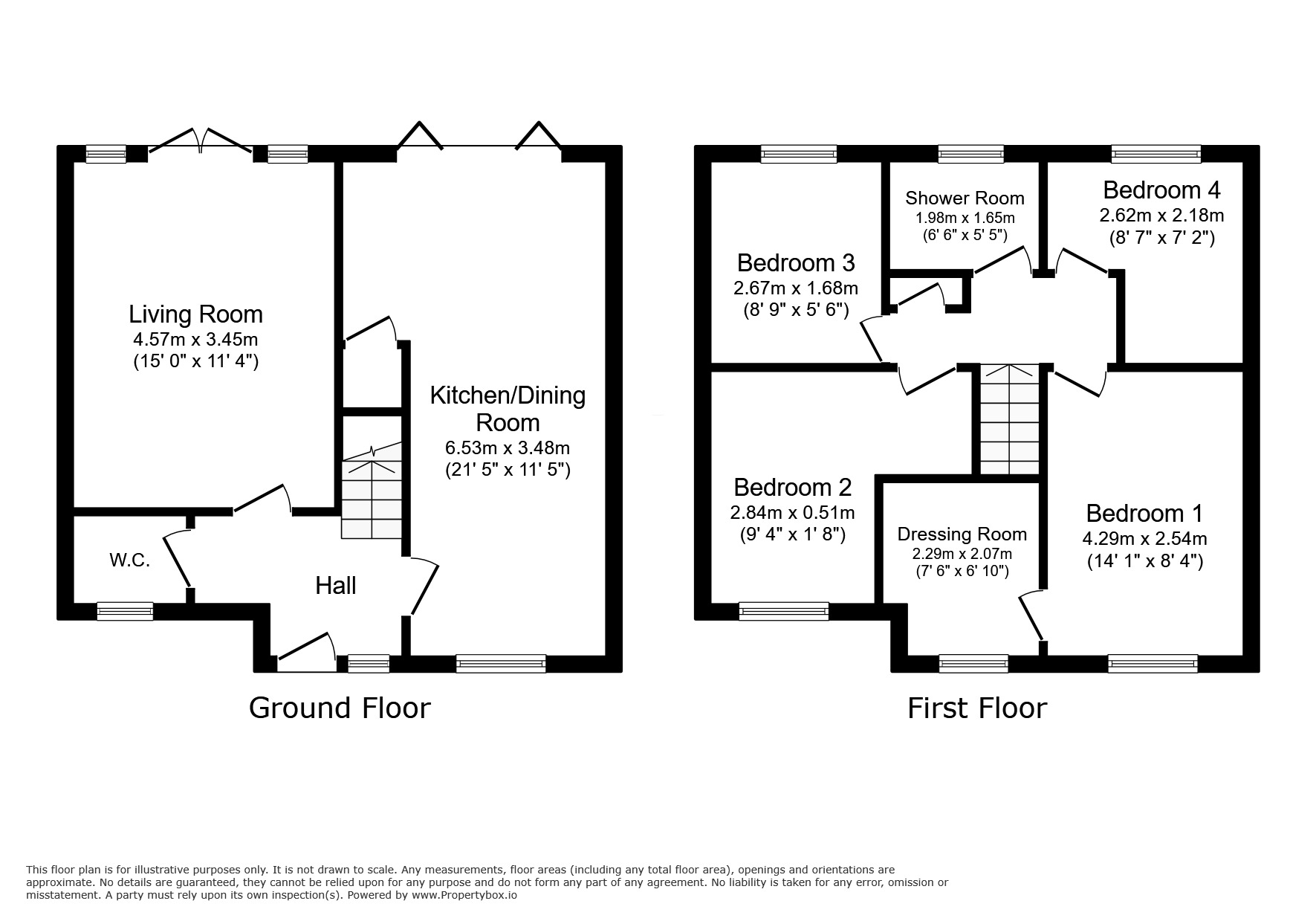 Floorplan of 4 bedroom Detached House for sale, Tan Y Coed, Prestatyn, Denbighshire, LL19