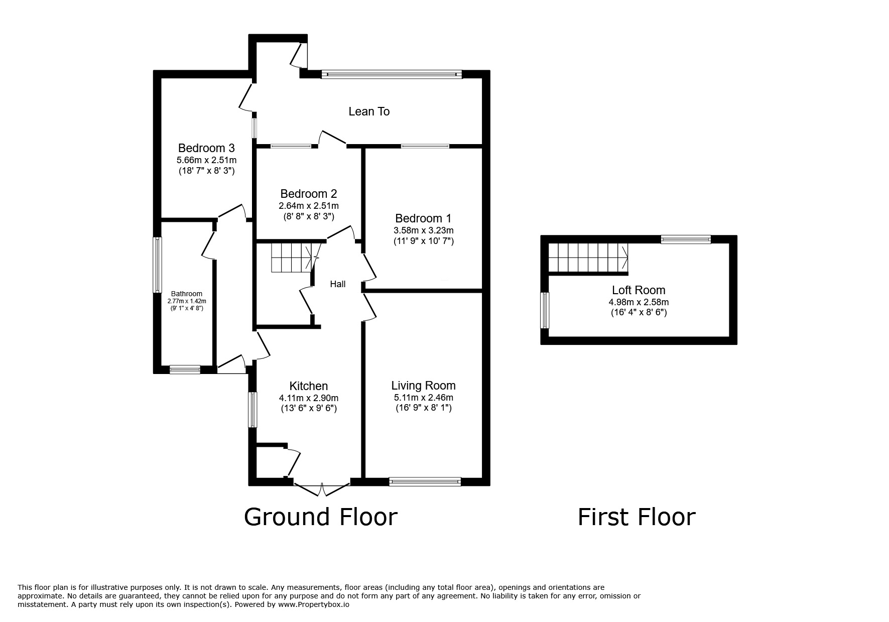 Floorplan of 3 bedroom Semi Detached Bungalow for sale, Awelon, Towyn, Conwy, LL22