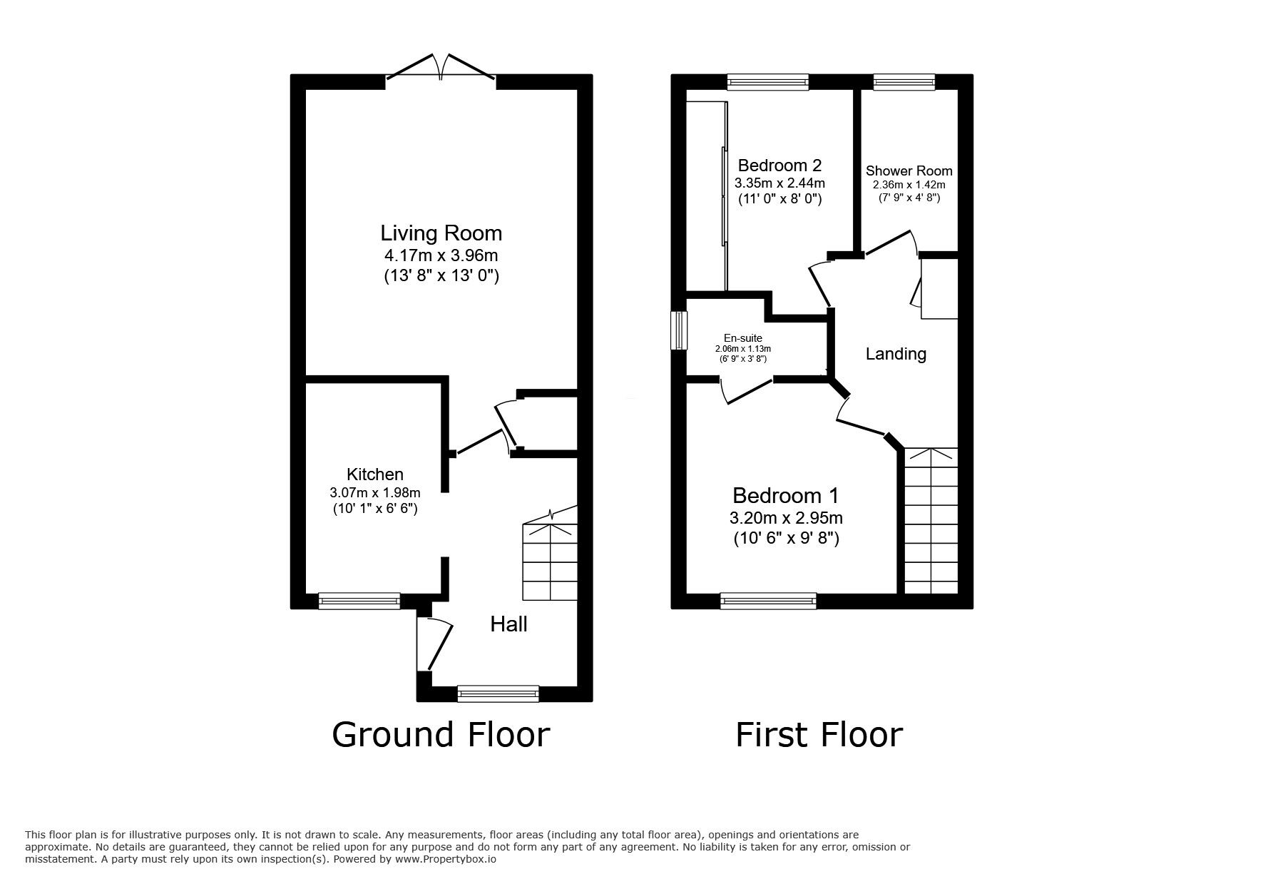 Floorplan of 2 bedroom Semi Detached House for sale, Walnut Crescent, Rhyl, Denbighshire, LL18