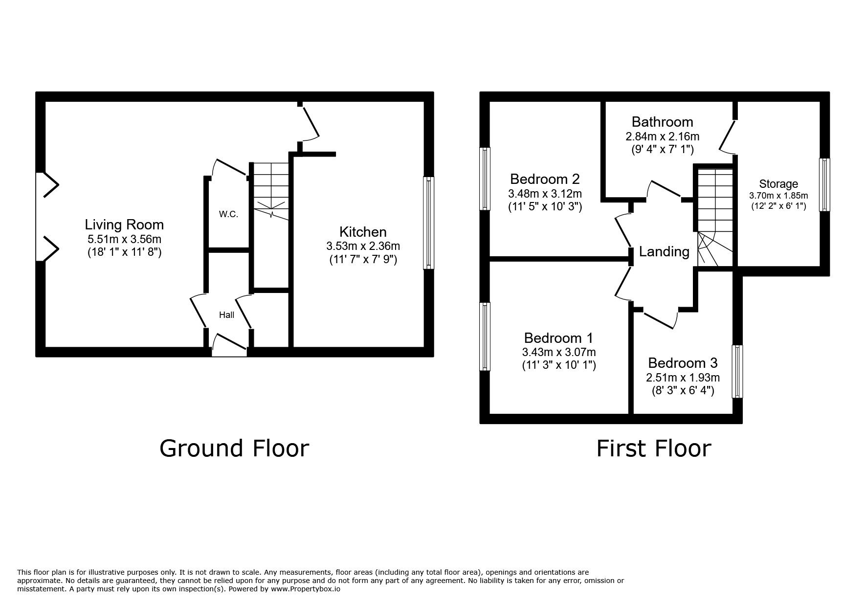 Floorplan of 3 bedroom End Terrace House for sale, Rhyl Coast Road, Rhyl, Denbighshire, LL18