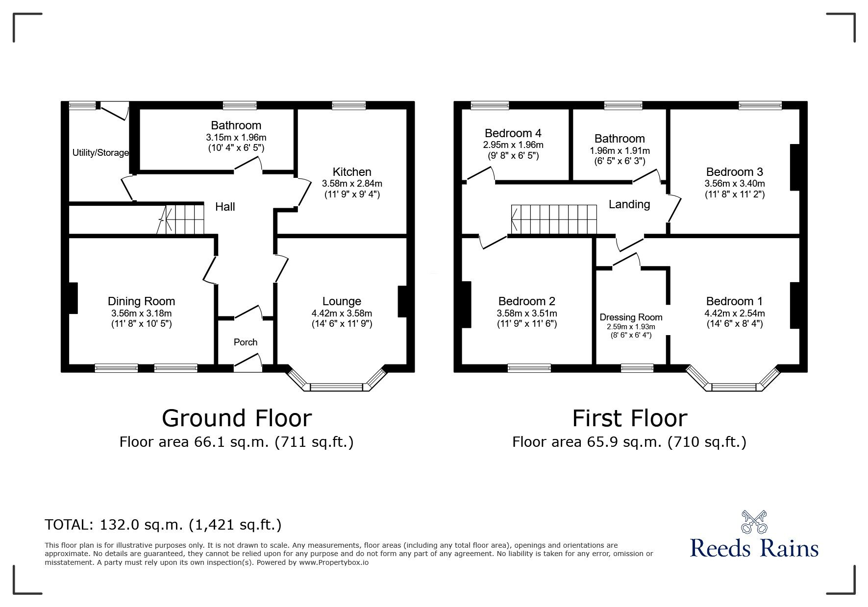 Floorplan of 4 bedroom Semi Detached House to rent, Sandringham Avenue, Rhyl, Denbighshire, LL18