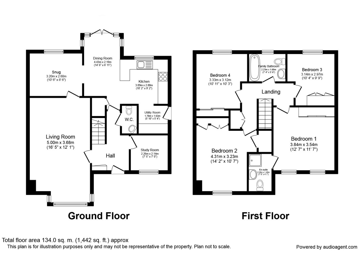 Floorplan of 4 bedroom Detached House to rent, Oswalds Green, Methley, Leeds, LS26