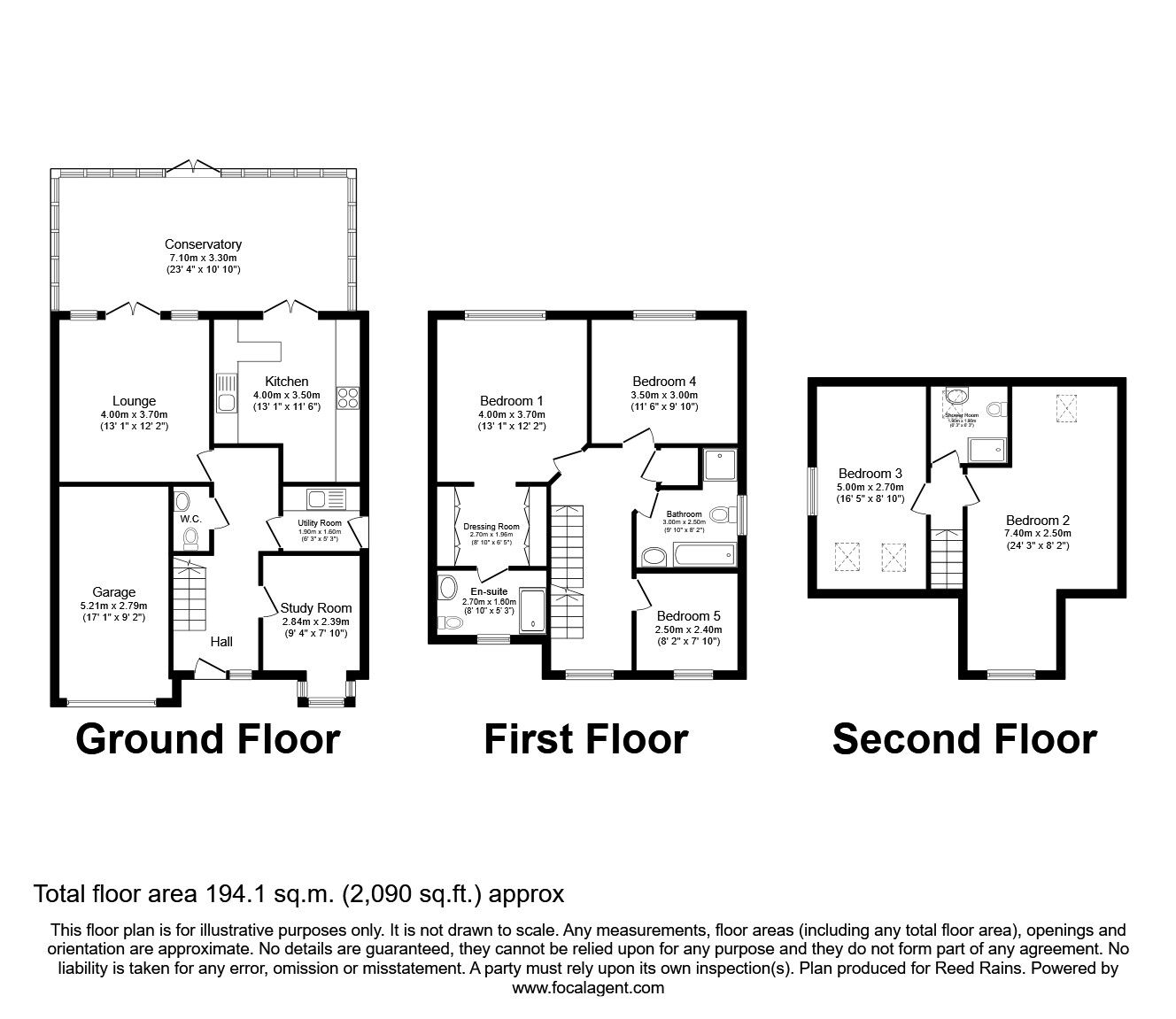 Floorplan of 5 bedroom Detached House for sale, Sharp House Road, Leeds, LS10