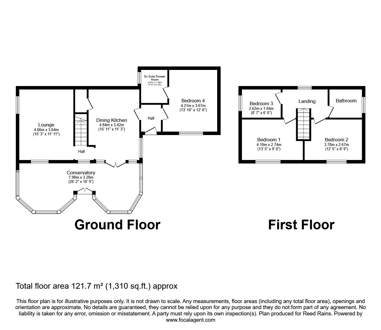 Floorplan of 4 bedroom Detached House for sale, Carlton Lane, Rothwell, West Yorkshire, LS26