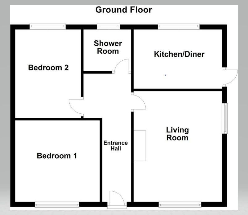 Floorplan of 2 bedroom Detached Bungalow for sale, Pinfold Lane, Mickletown Methley, West Yorkshire, LS26