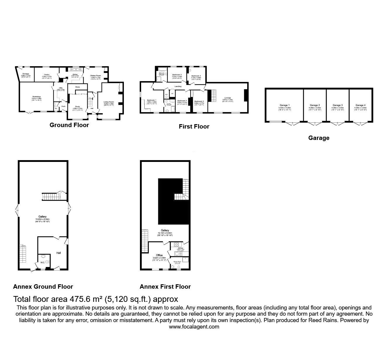 Floorplan of 5 bedroom Semi Detached House for sale, Bentley Square, Oulton, West Yorkshire, LS26