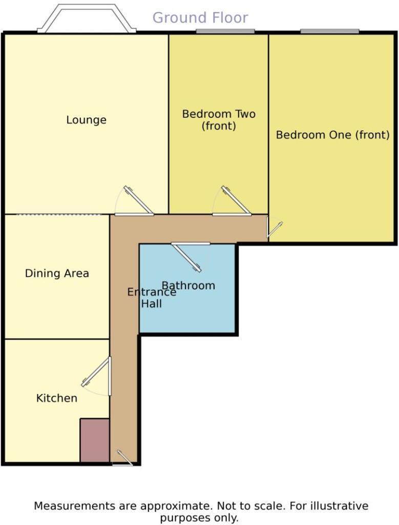 Floorplan of 2 bedroom  Flat for sale, North Lingwell Road, Leeds, West Yorkshire, LS10