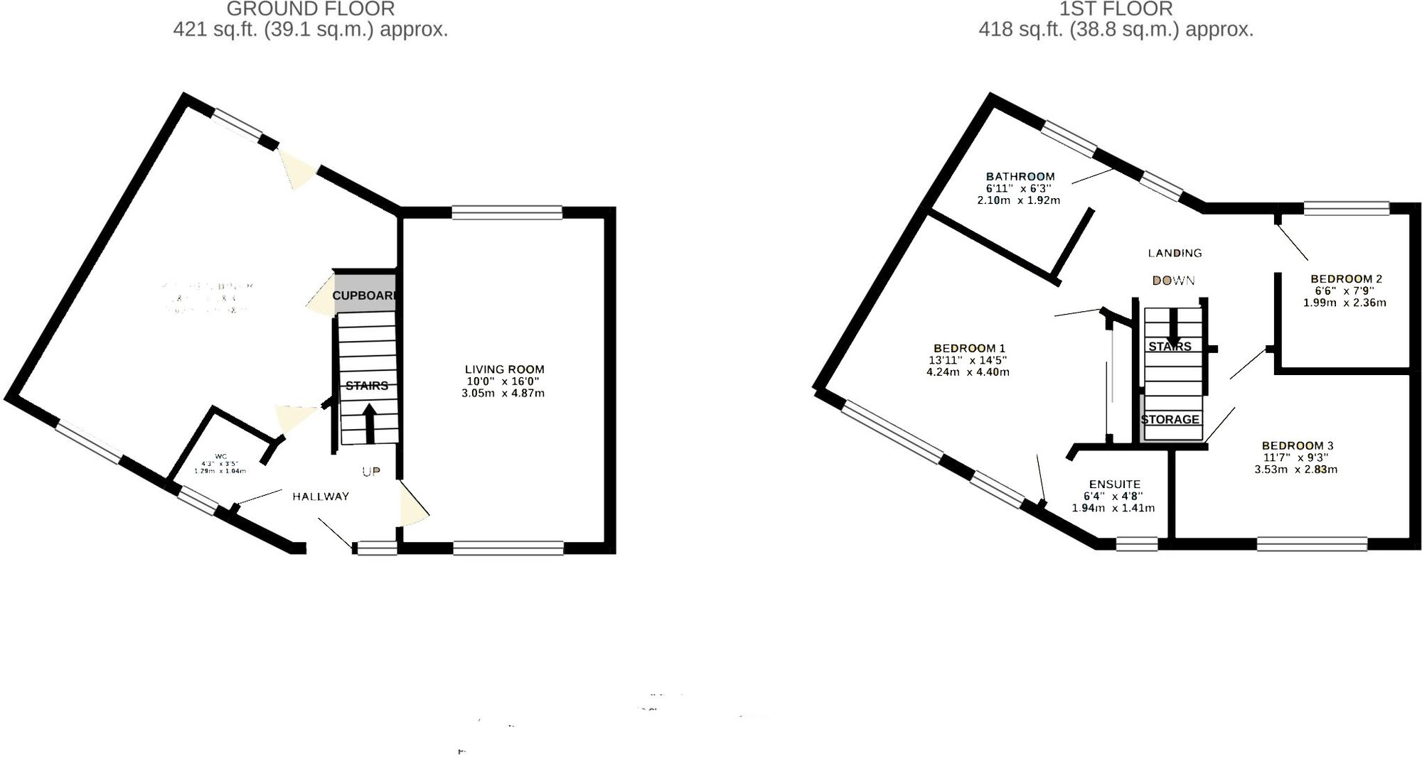 Floorplan of 3 bedroom Link Detached House for sale, Murray Drive, Leeds, West Yorkshire, LS10