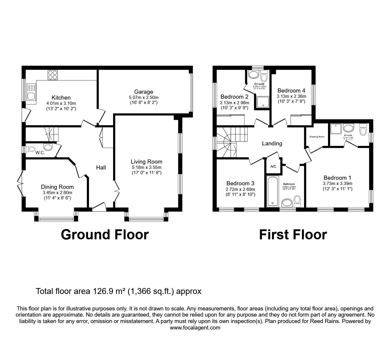 Floorplan of 4 bedroom Detached House for sale, Castle Lodge Gardens, Rothwell, West Yorkshire, LS26