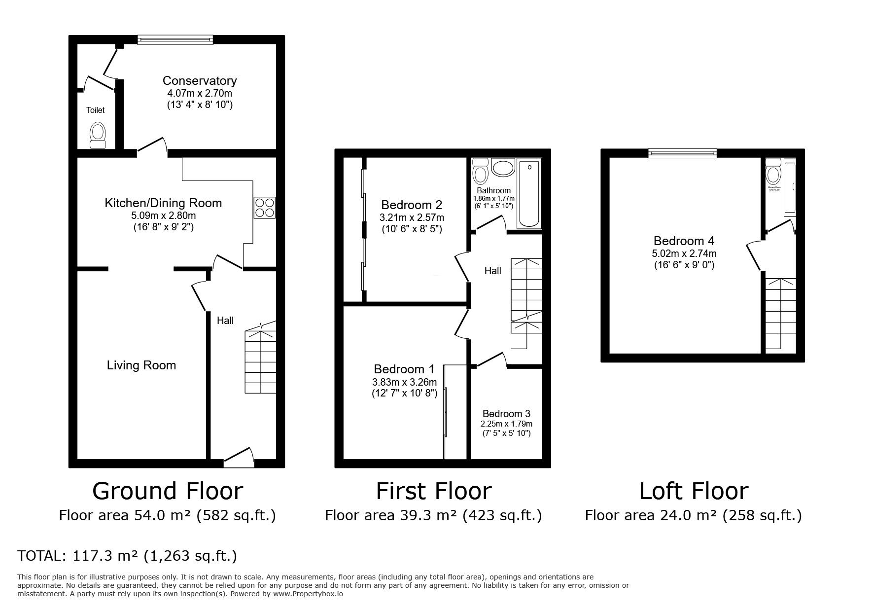 Floorplan of 4 bedroom Mid Terrace House for sale, Torrington Road, Dagenham, RM8