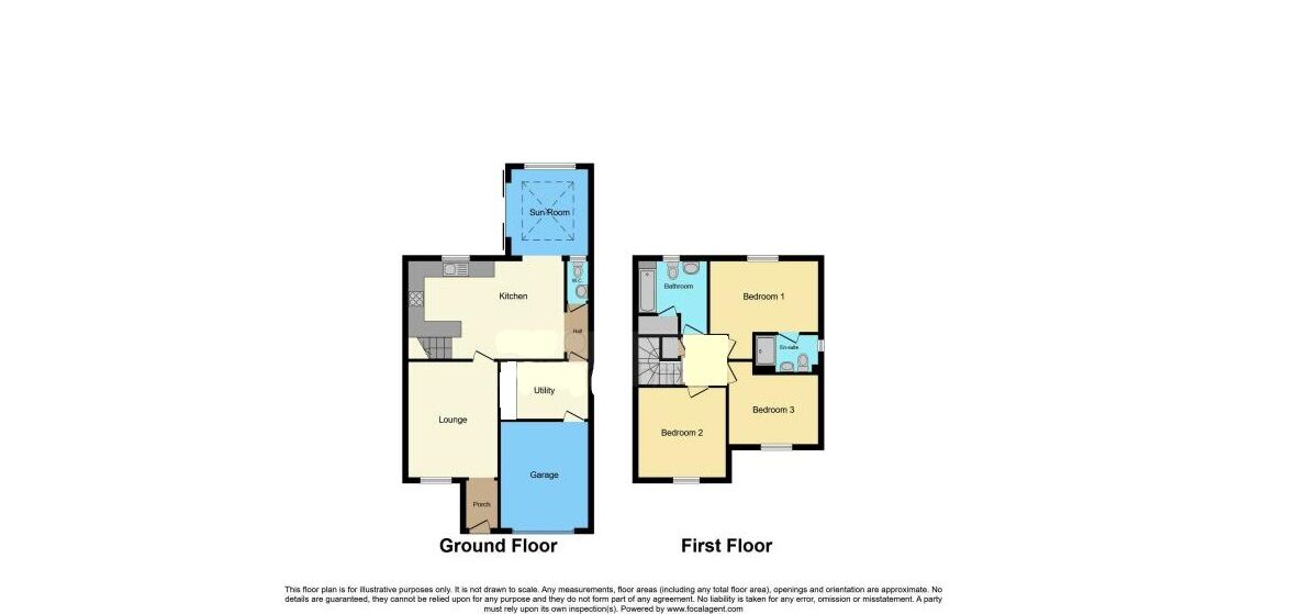 Floorplan of 3 bedroom Detached House for sale, Primrose Road, Thurnscoe, South Yorkshire, S63