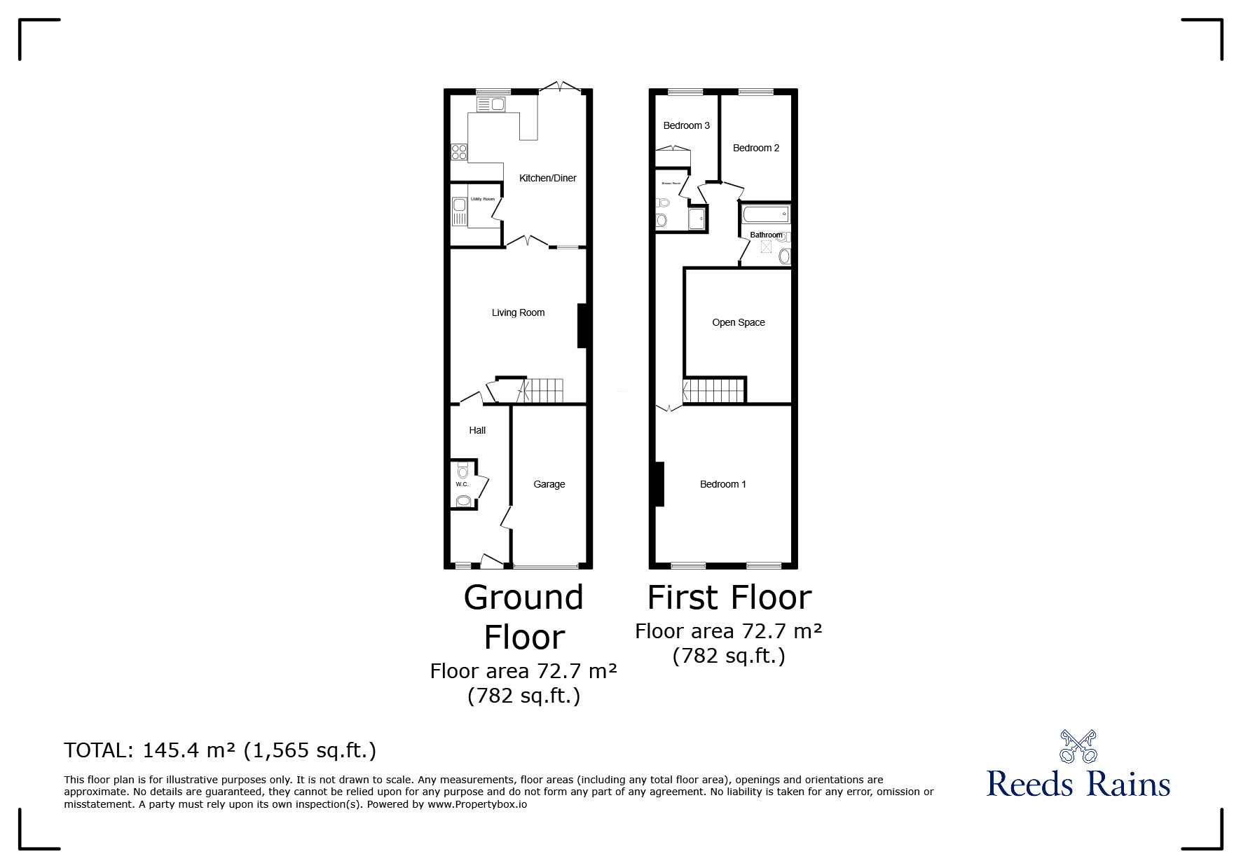 Floorplan of 3 bedroom Semi Detached Property to rent, Westfield Road, Parkgate, South Yorkshire, S62