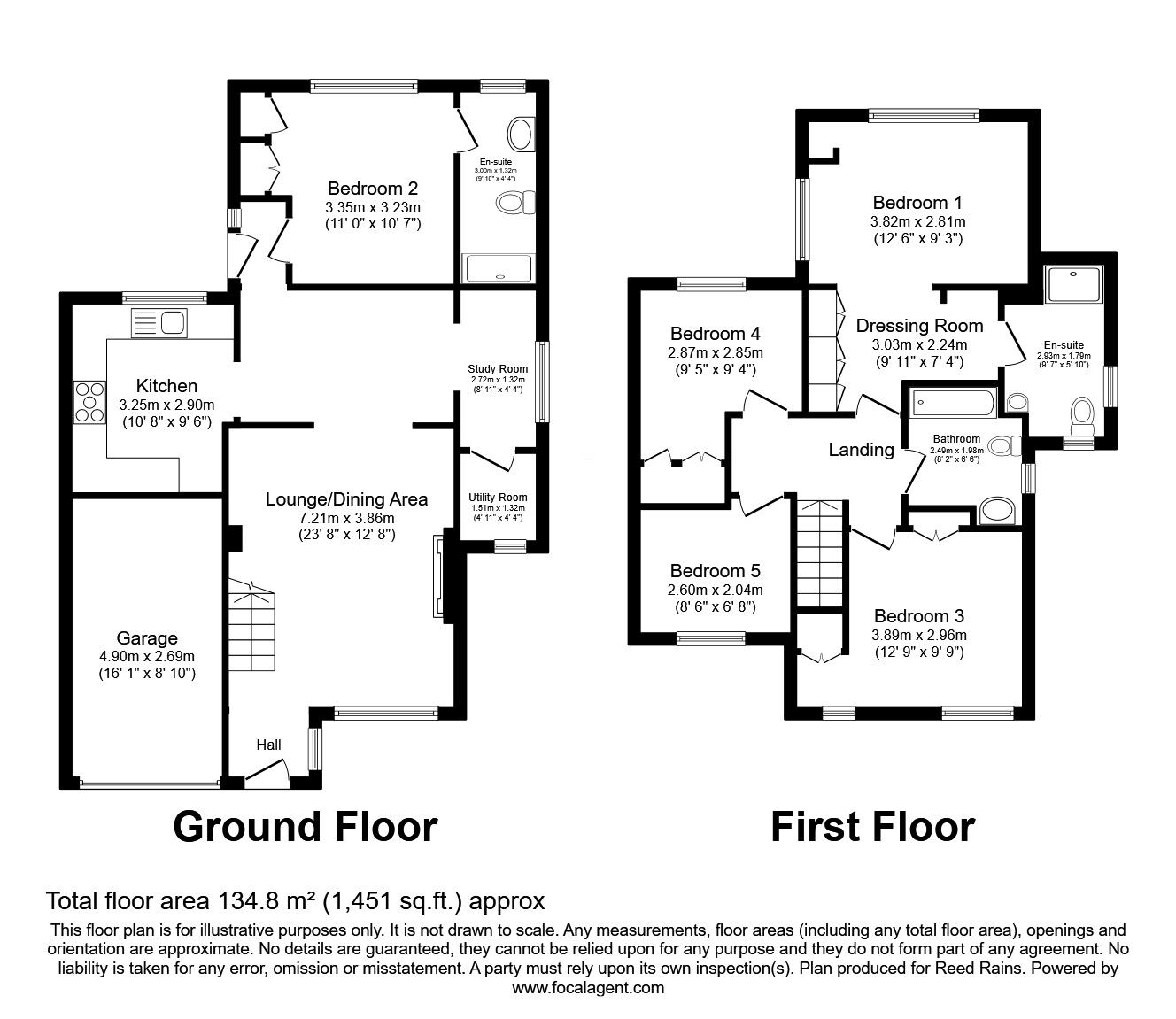 Floorplan of 5 bedroom Detached House for sale, Moorland View, Wath-upon-Dearne, South Yorkshire, S63