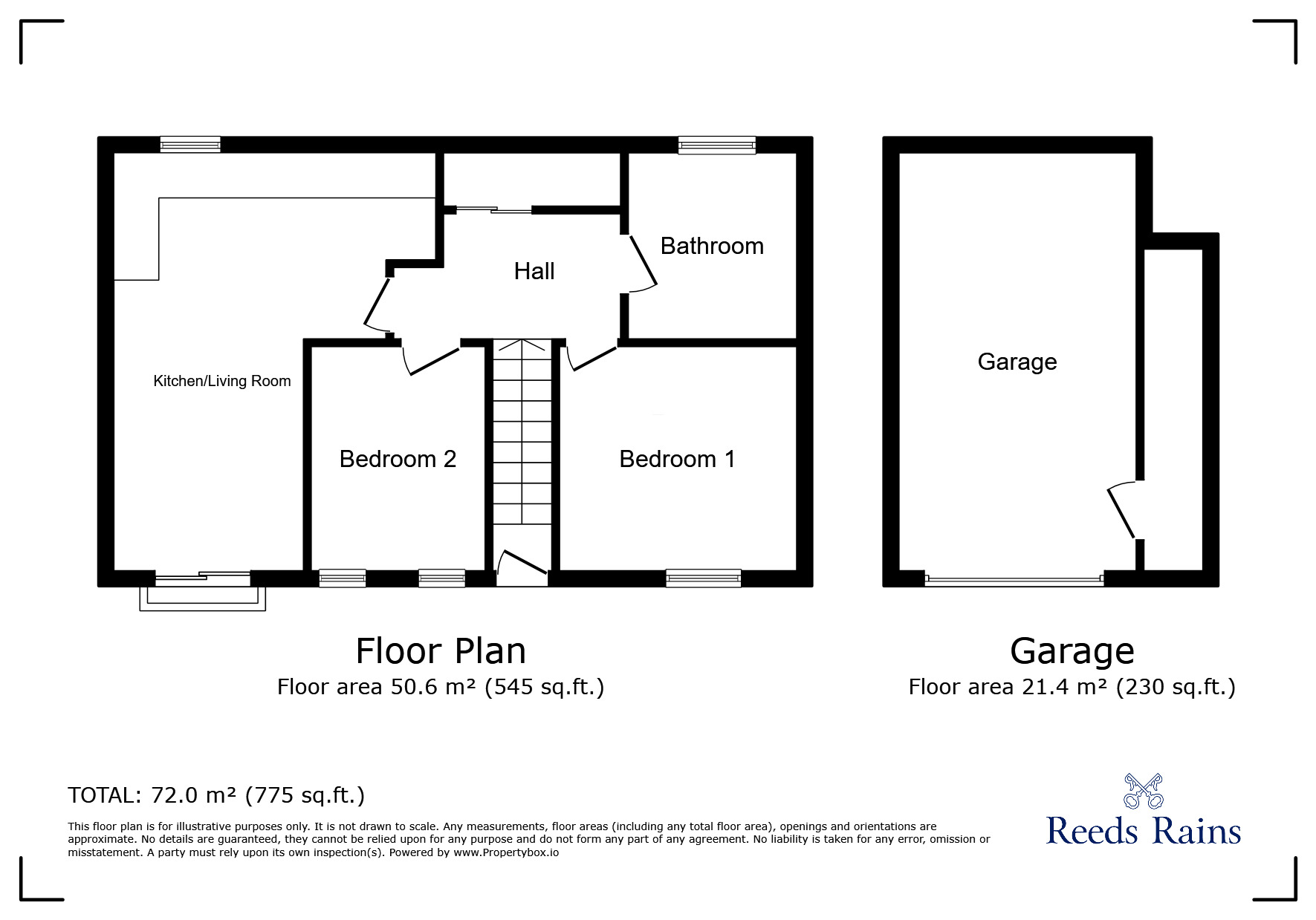 Floorplan of 2 bedroom  Flat for sale, Shearers Way, Camber, East Sussex, TN31