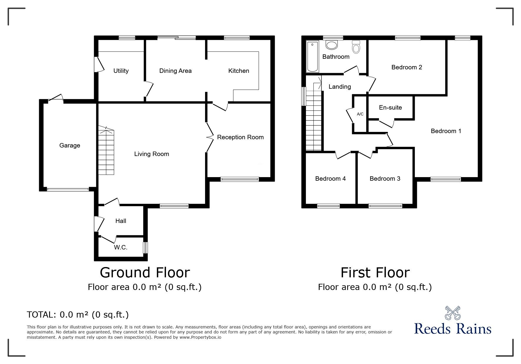 Floorplan of 4 bedroom Link Detached House for sale, The Hawthornes, Broad Oak, East Sussex, TN31