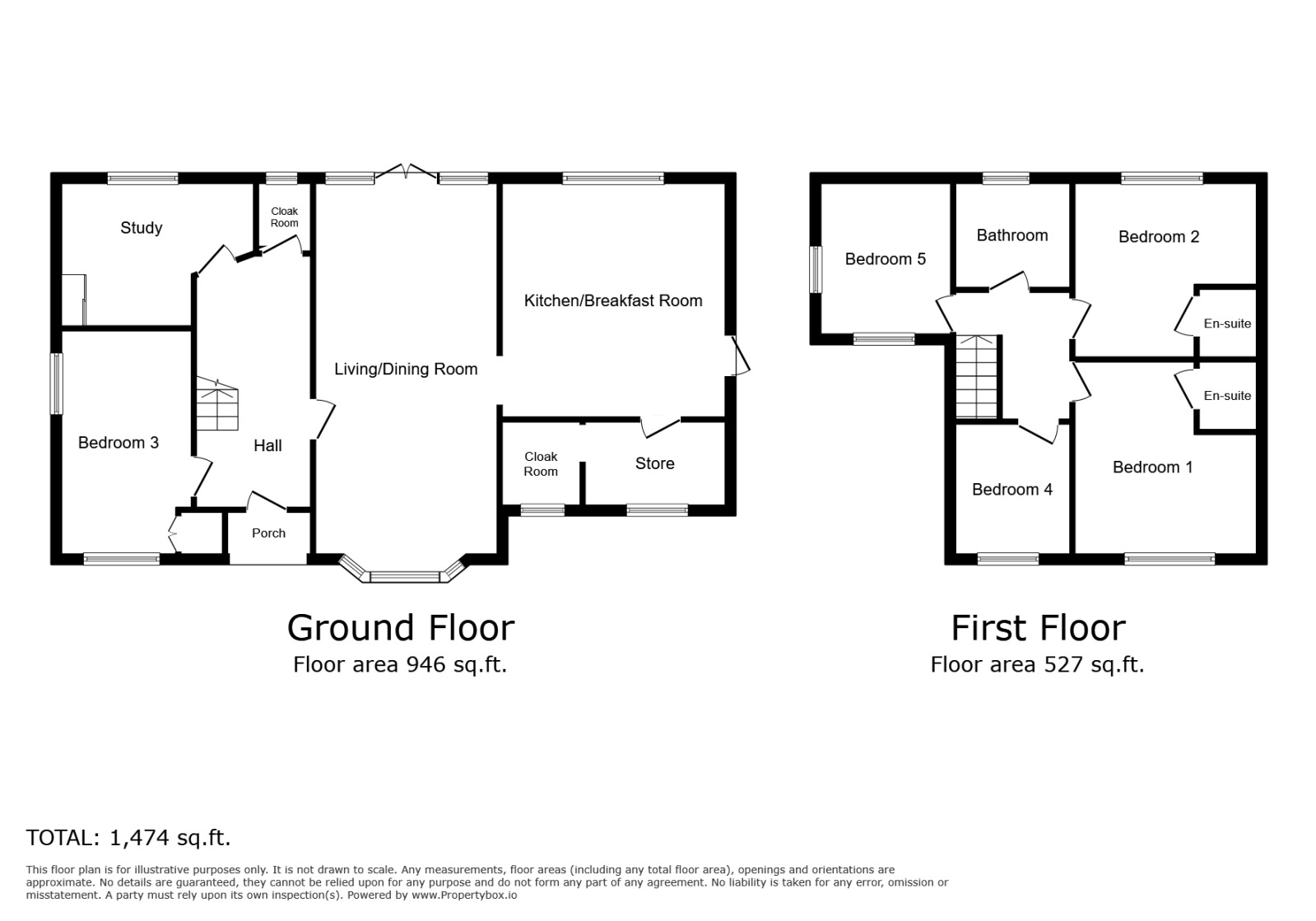 Floorplan of 5 bedroom Detached House for sale, Old Brickyard, Rye, East Sussex, TN31