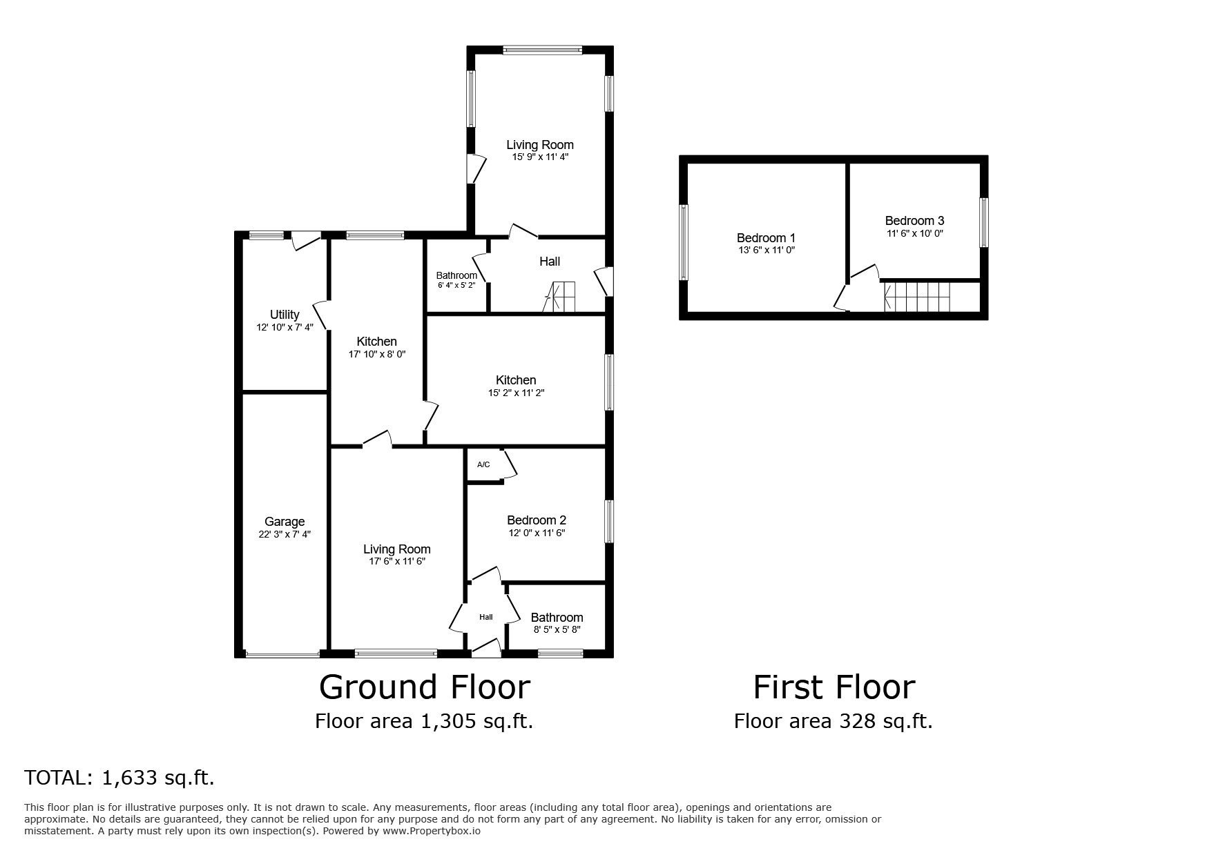 Floorplan of 4 bedroom Detached House for sale, Lydd Road, Camber, East Sussex, TN31