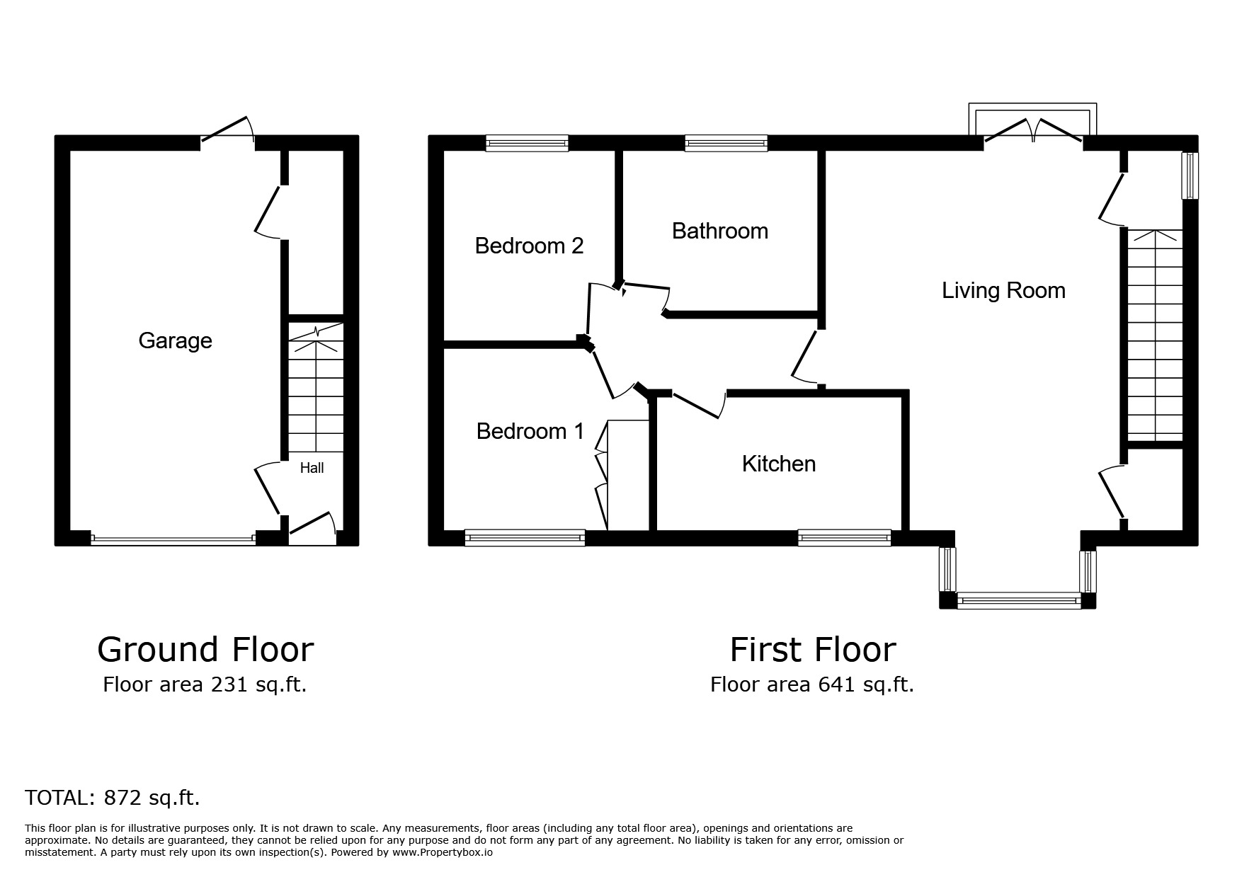 Floorplan of 2 bedroom Detached Flat for sale, Badger Way, Camber, East Sussex, TN31