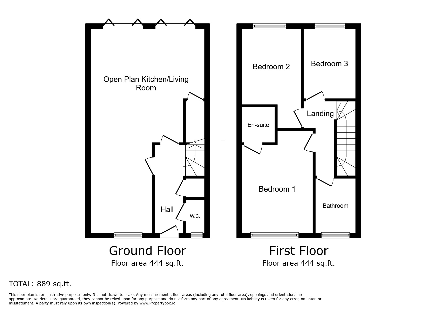 Floorplan of 3 bedroom Detached House for sale, Sycamore Close, Broad Oak, East Sussex, TN31