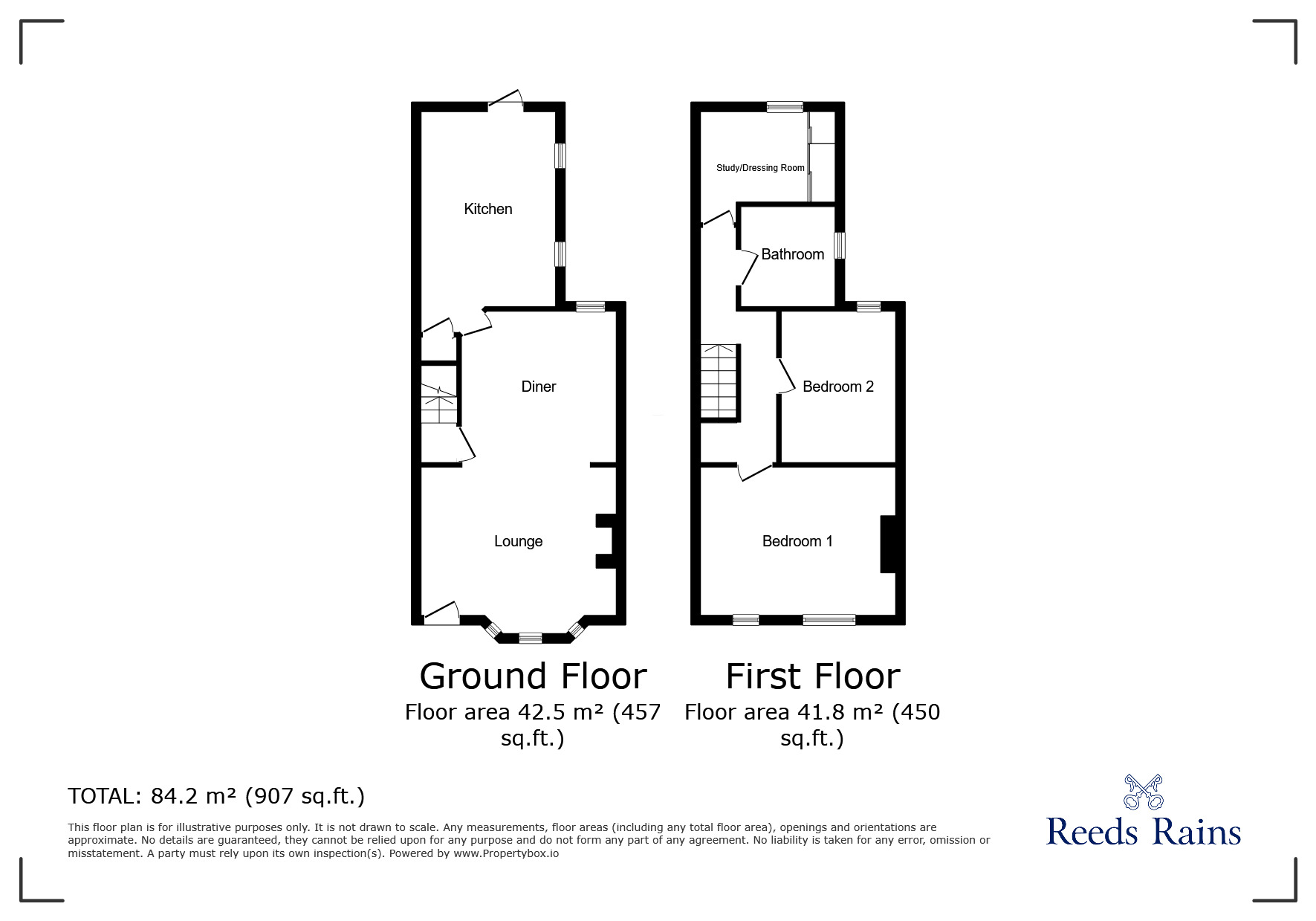 Floorplan of 3 bedroom Mid Terrace House for sale, St. Margarets Terrace, Rye, East Sussex, TN31