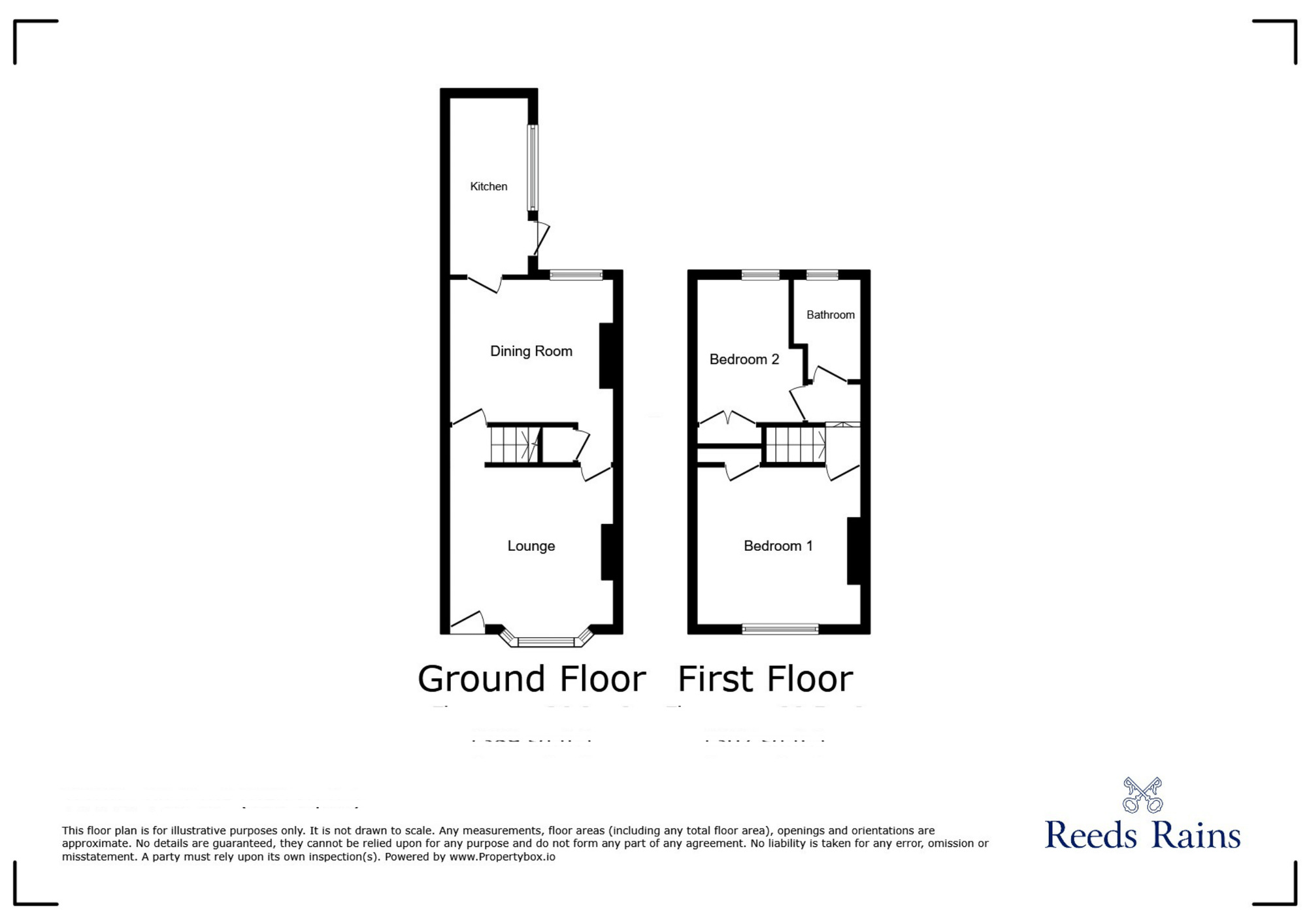 Floorplan of 2 bedroom Mid Terrace House to rent, Welford Street, Salford, M6