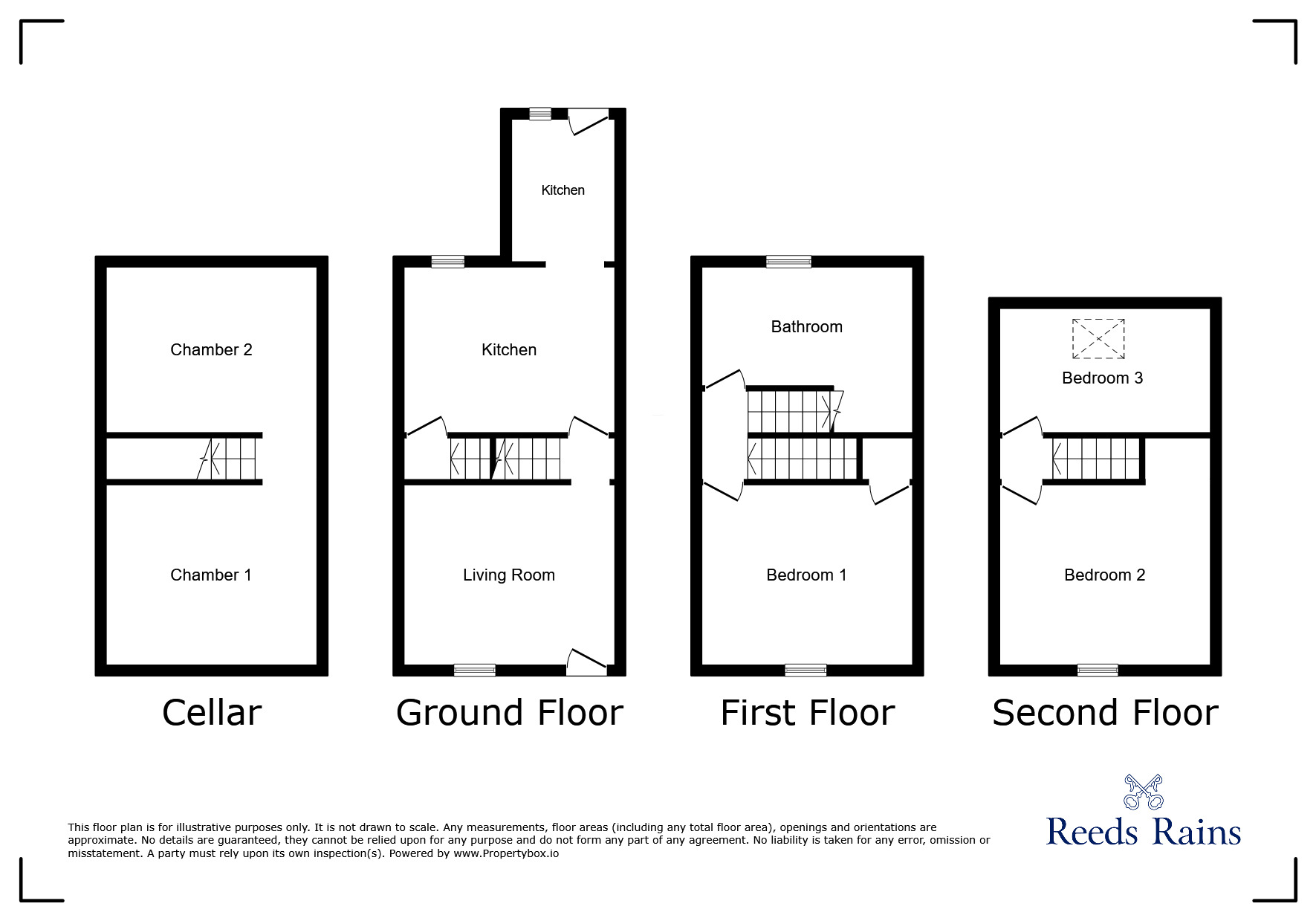 Floorplan of 3 bedroom Mid Terrace House for sale, Highfield Road, Salford, Greater Manchester, M6