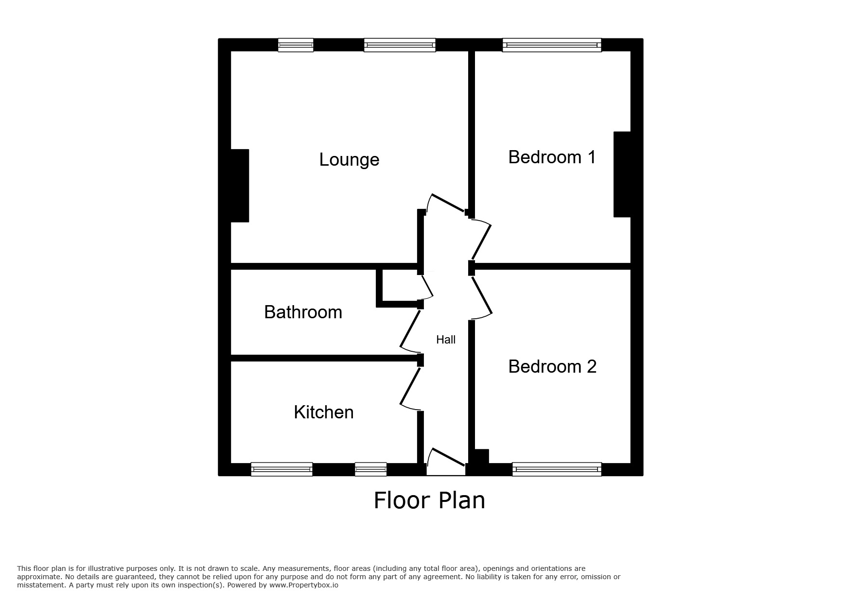 Floorplan of 2 bedroom  Flat for sale, Redmires Court, Eccles New Road, Salford, M5