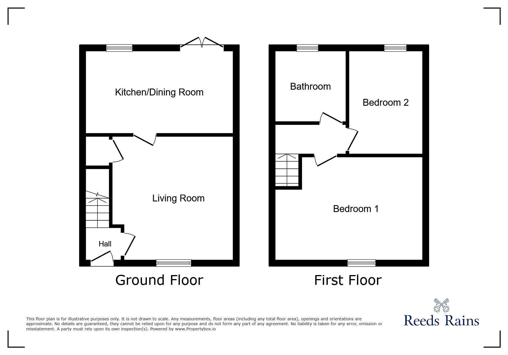 Floorplan of 2 bedroom Semi Detached House for sale, Brindle Heath Road, Salford, Greater Manchester, M6