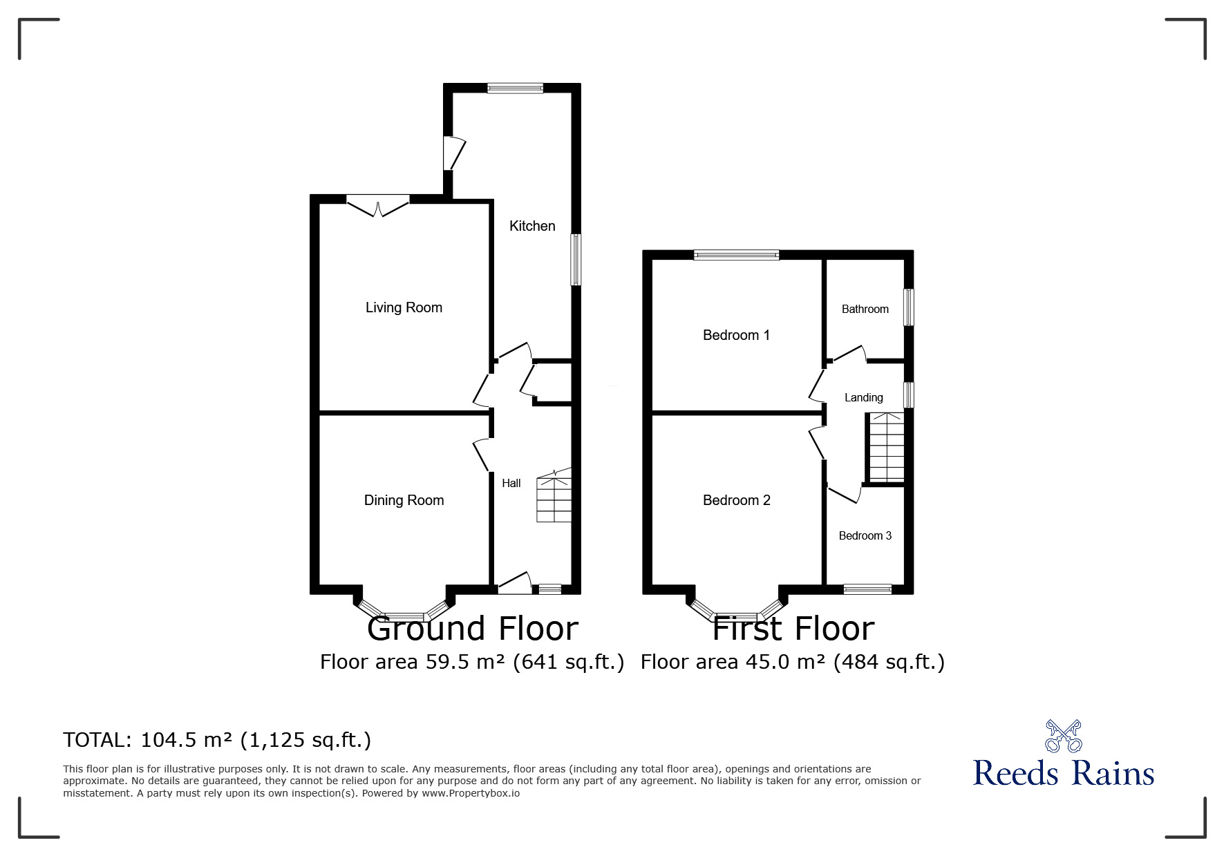 Floorplan of 3 bedroom Detached House for sale, Welwyn Drive, Salford, Greater Manchester, M6