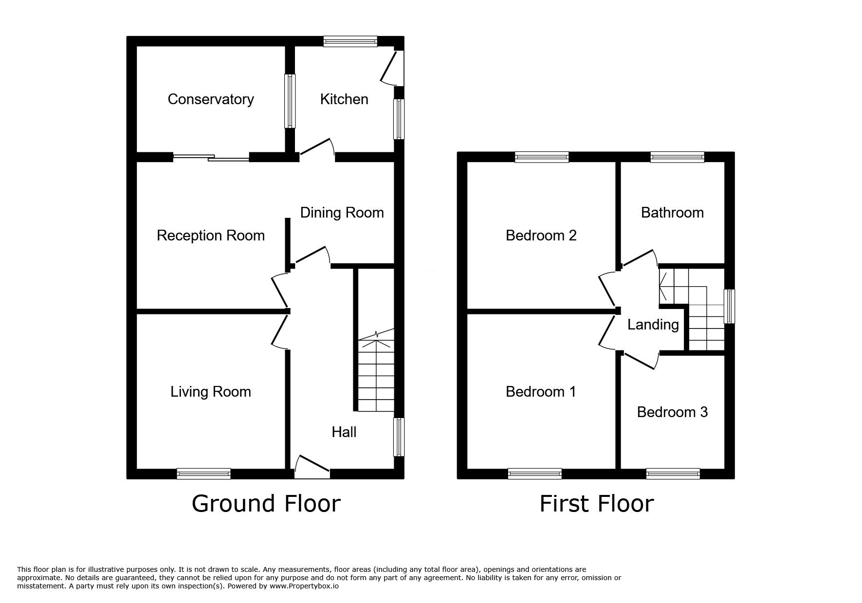 Floorplan of 3 bedroom Semi Detached House for sale, Eastfield, Salford, Greater Manchester, M6