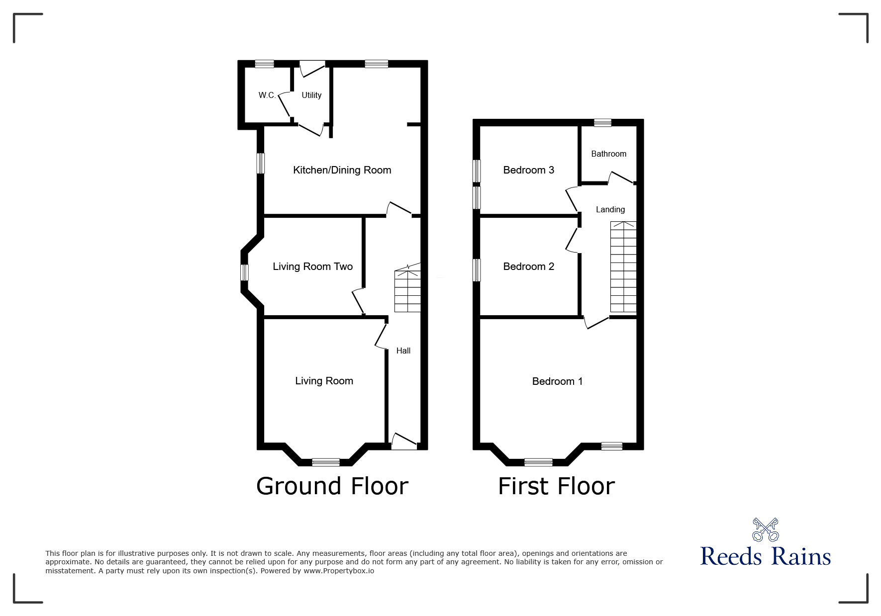 Floorplan of 3 bedroom End Terrace House for sale, Park Lane, Salford, Greater Manchester, M6