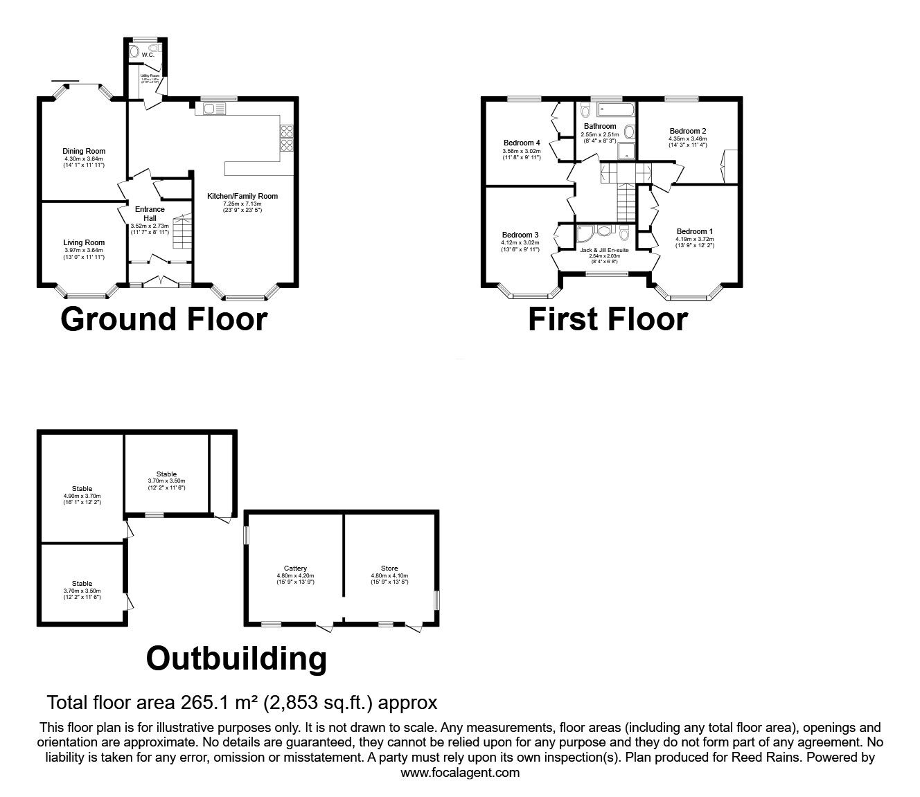 Floorplan of 4 bedroom Detached House for sale, MacDonald Road, Irlam, Greater Manchester, M44