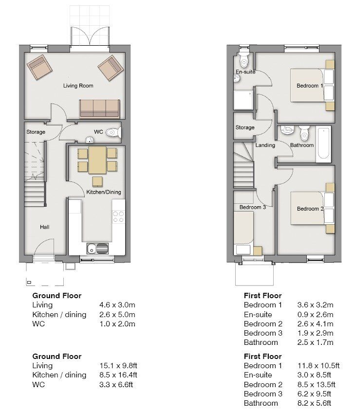 Floorplan of 3 bedroom Mid Terrace House to rent, Florin Lane, Salford, Greater Manchester, M6