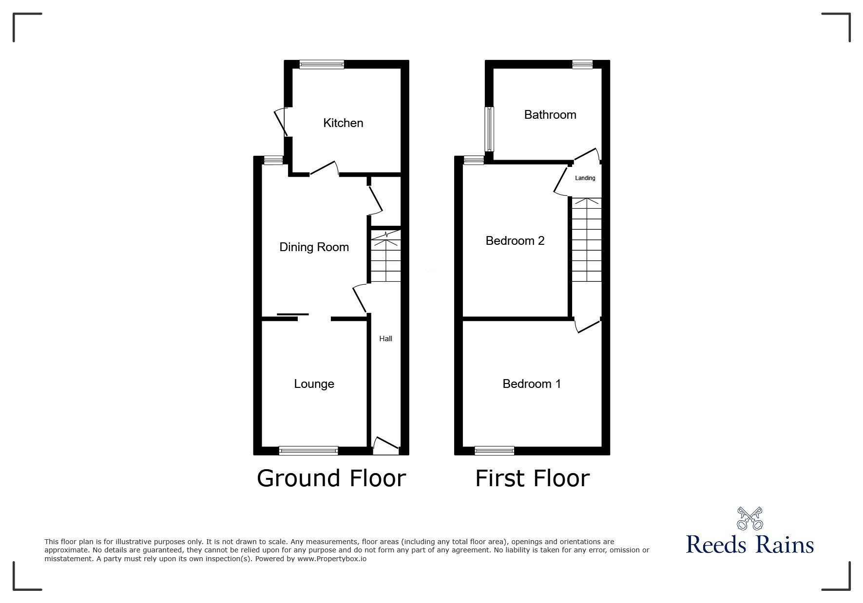 Floorplan of 2 bedroom Mid Terrace House for sale, Horsham Street, Salford, Greater Manchester, M6