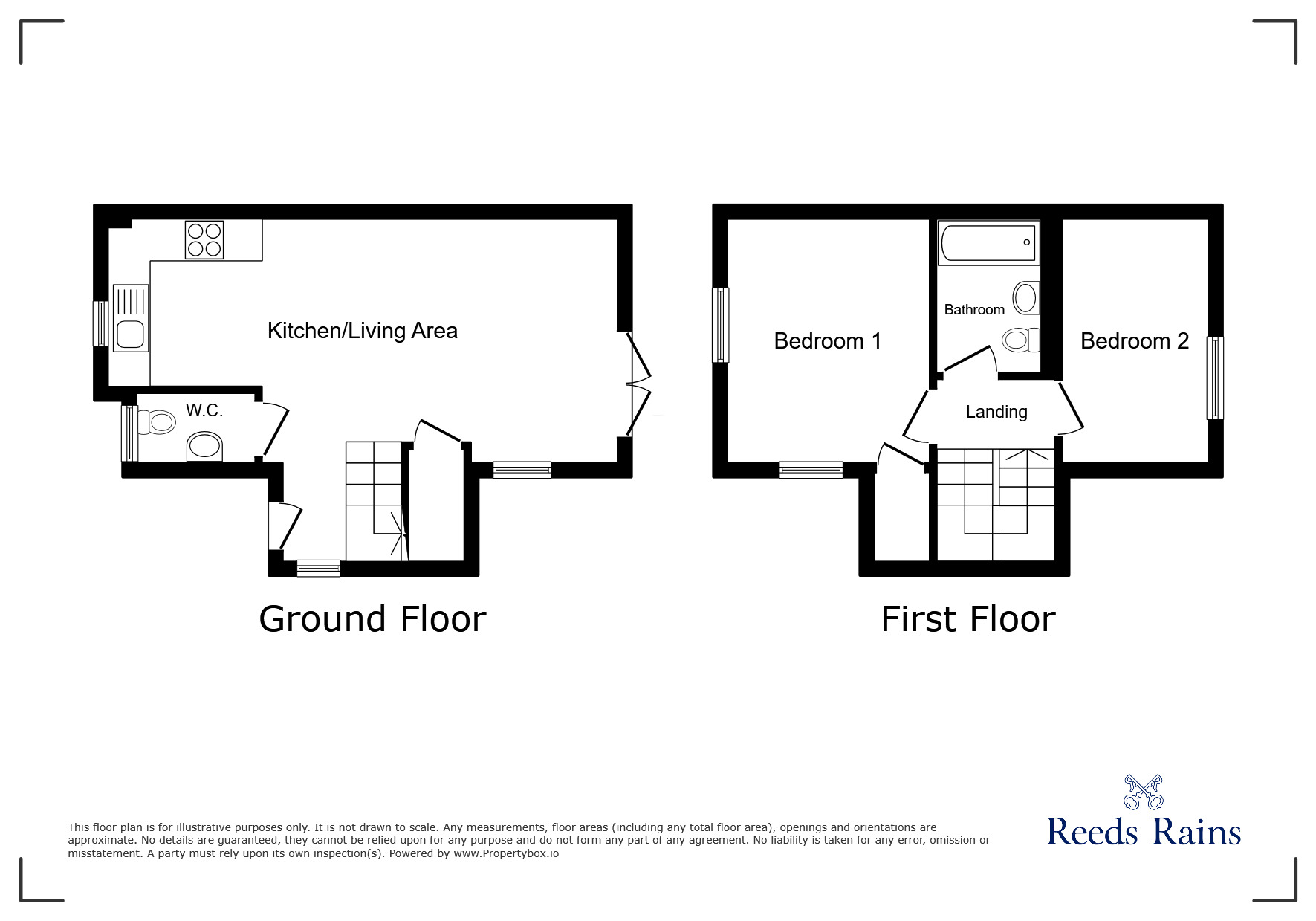 Floorplan of 2 bedroom End Terrace House to rent, Shergar Way, Salford, Greater Manchester, M6