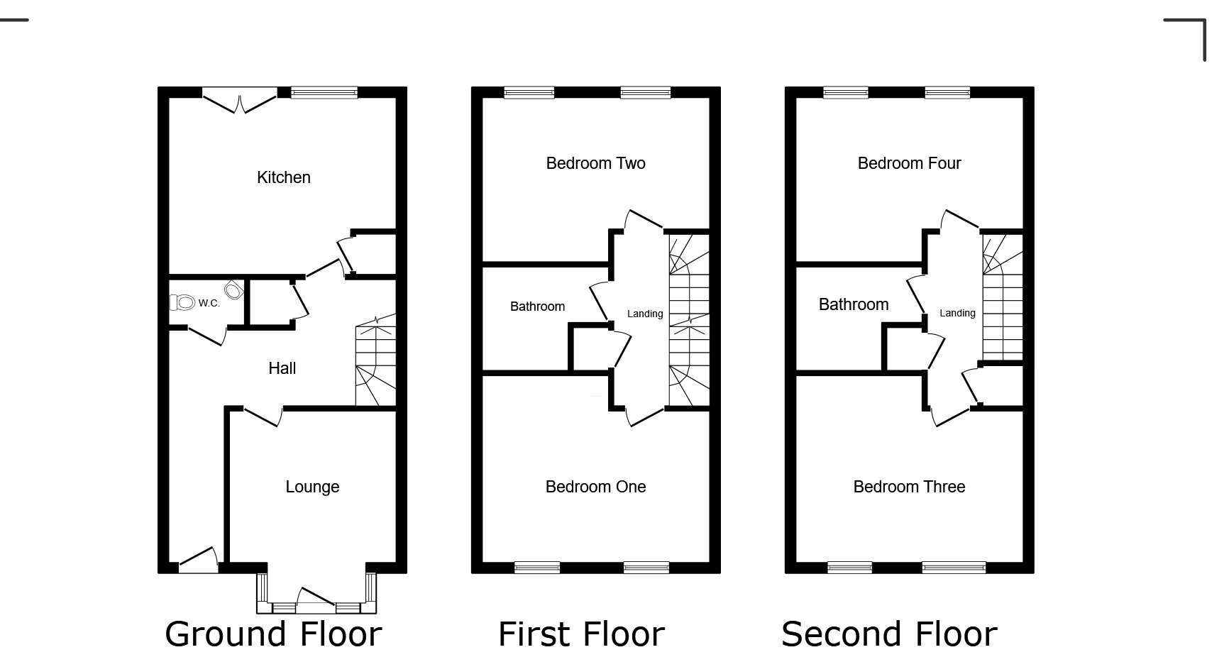 Floorplan of 4 bedroom Mid Terrace House for sale, Bandy Fields Place, Salford, Greater Manchester, M7