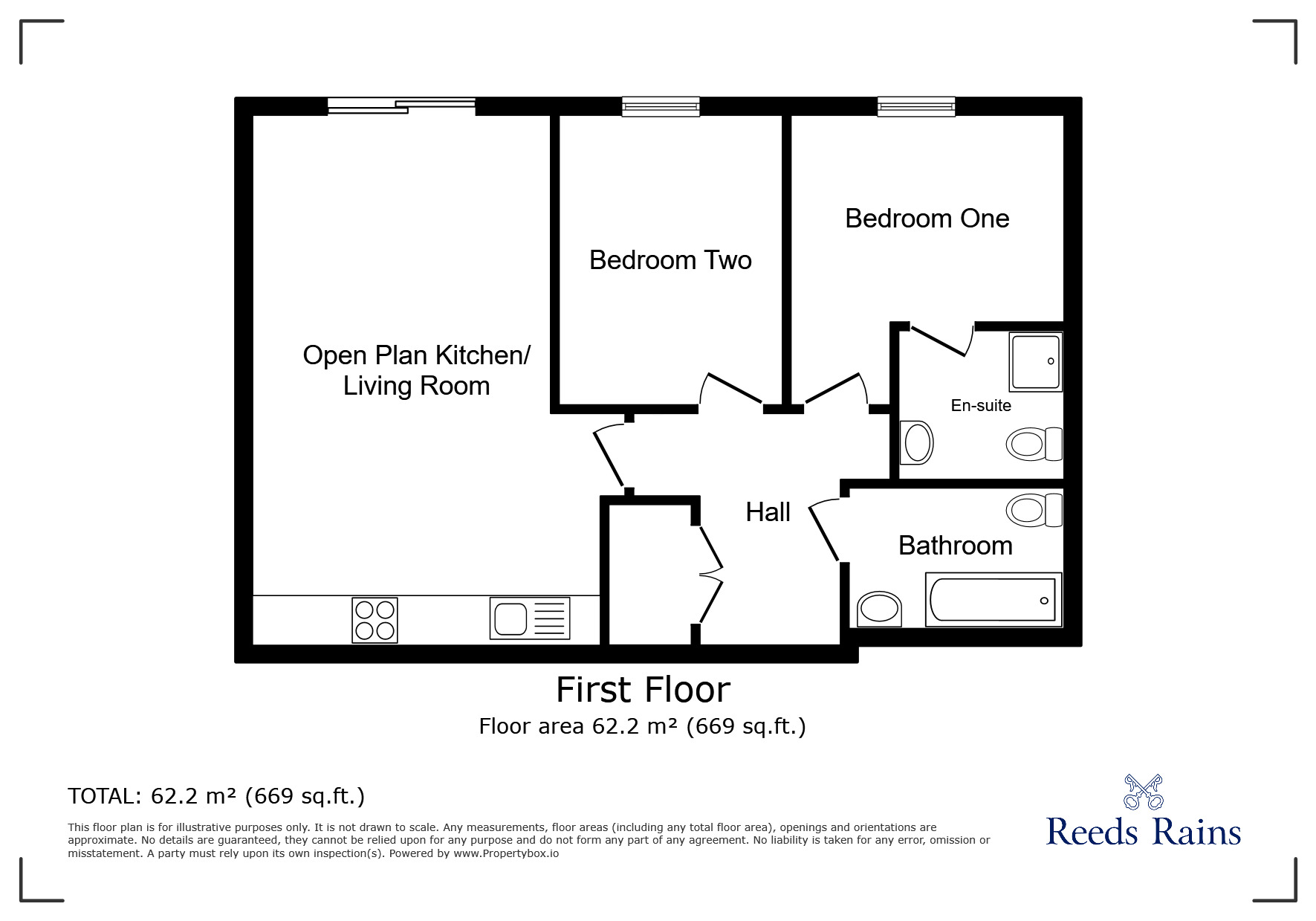 Floorplan of 2 bedroom  Flat for sale, Camp Street, Salford, Greater Manchester, M7