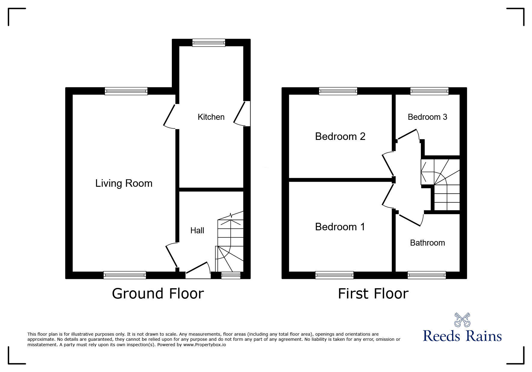 Floorplan of 3 bedroom Semi Detached House for sale, Woodside Drive, Salford, Greater Manchester, M6