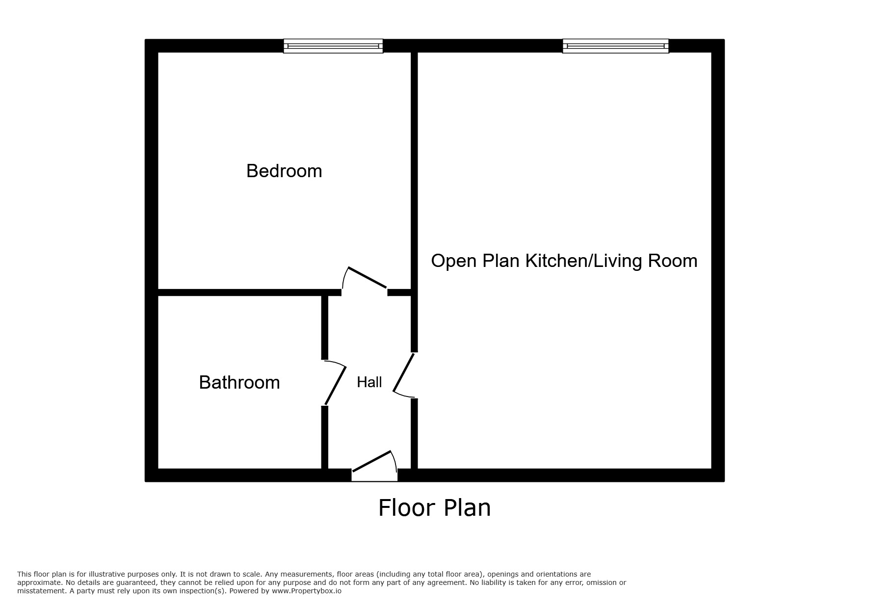 Floorplan of 1 bedroom  Flat to rent, Windsor Street, Salford, Greater Manchester, M5