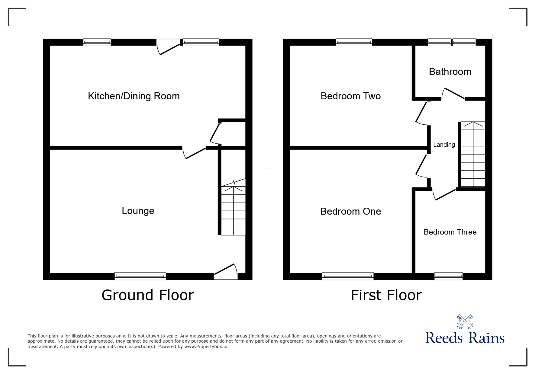 Floorplan of 3 bedroom Mid Terrace House for sale, Seddon Street, Little Hulton, Greater Manchester, M38