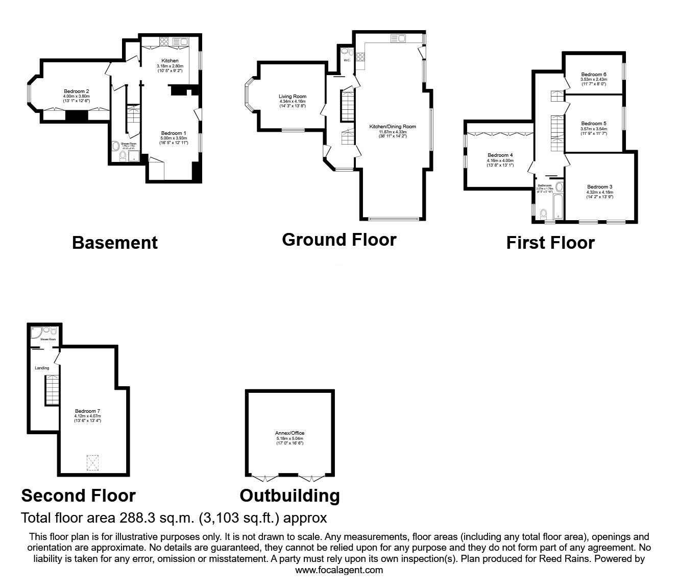 Floorplan of 7 bedroom Semi Detached House for sale, Monton Road, Eccles, Greater Manchester, M30