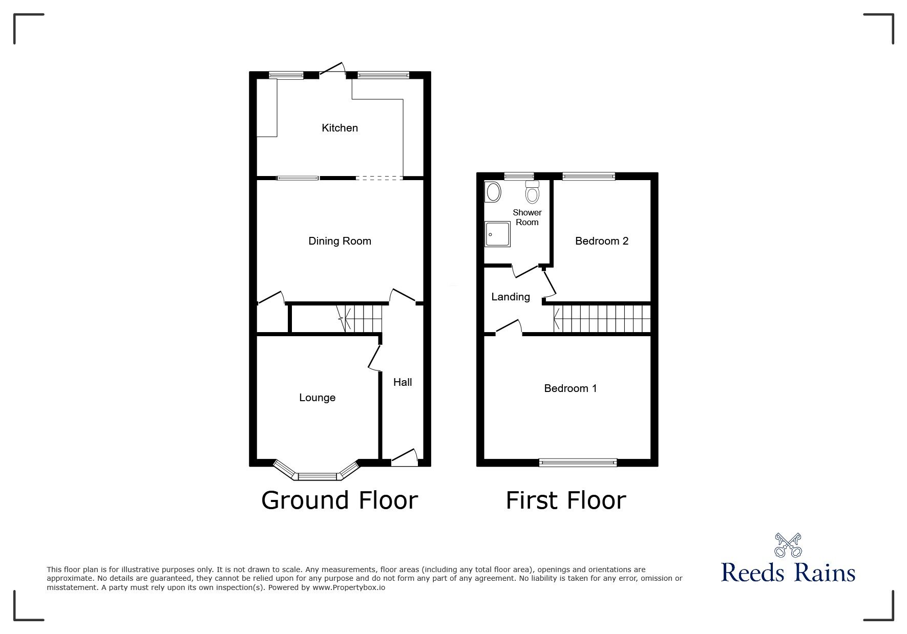 Floorplan of 2 bedroom Mid Terrace House for sale, Welford Street, Salford, Greater Manchester, M6