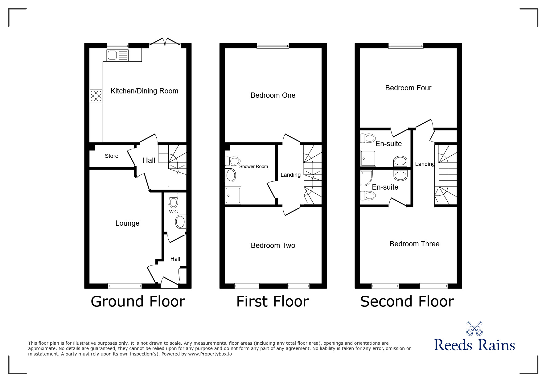 Floorplan of 4 bedroom Mid Terrace House for sale, Tramway Road, Irlam, Greater Manchester, M44