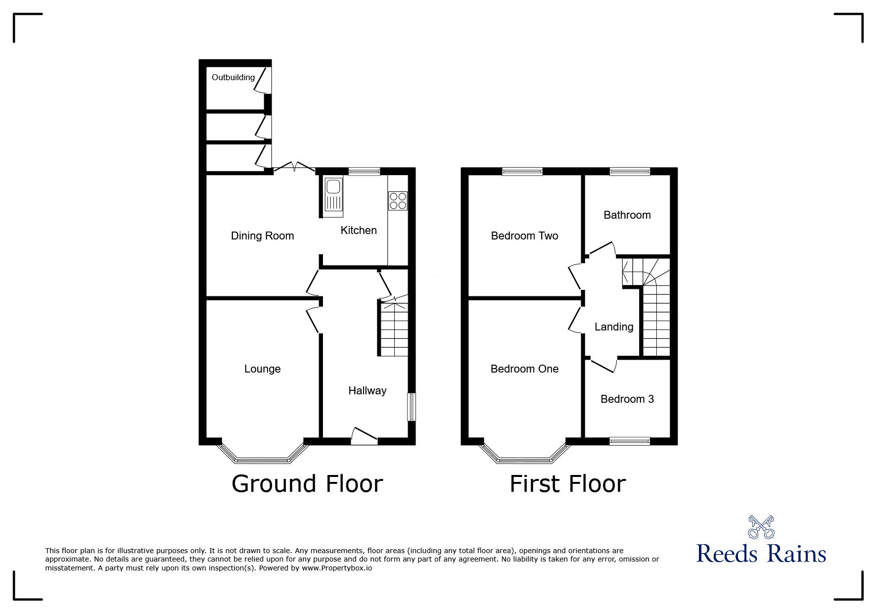 Floorplan of 3 bedroom Semi Detached House for sale, Trenant Road, Salford, Greater Manchester, M6