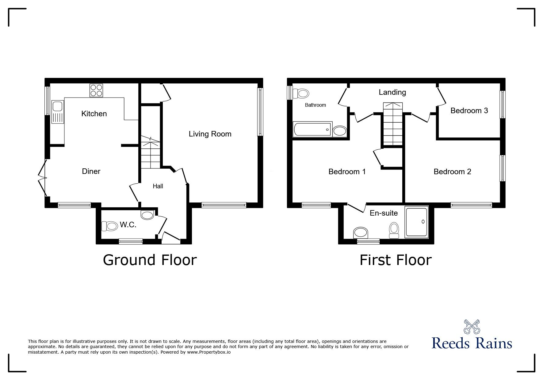 Floorplan of 3 bedroom Semi Detached House for sale, Blossom Way, Salford, Greater Manchester, M6