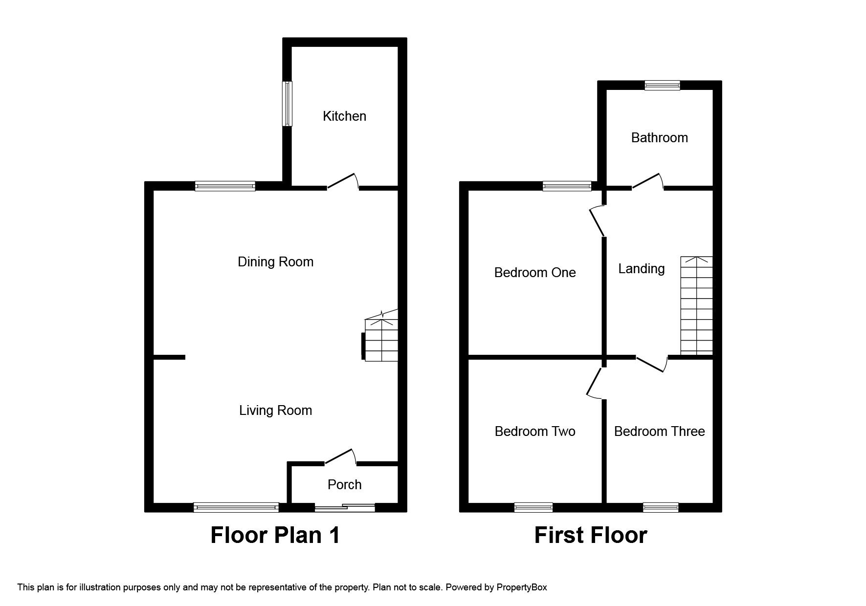 Floorplan of 2 bedroom Mid Terrace House for sale, Suffolk Street, Salford, Greater Manchester, M6